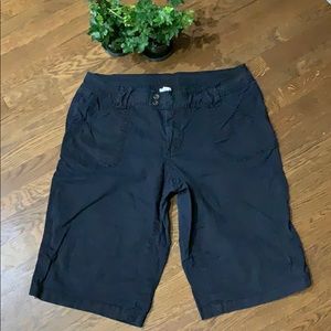 Black Bermuda shorts